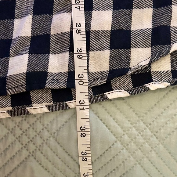Men’s Thick Flannel, Navy and White Plaid, Size 2XL - Picture 4 of 7